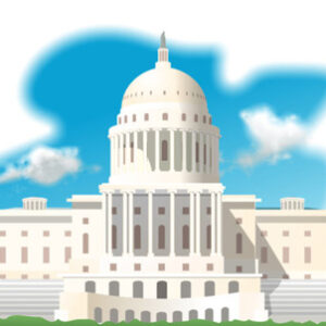Illustration for USA capitol building