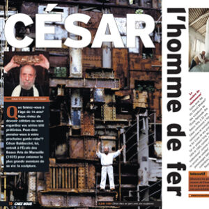 Cesar magazine spread design